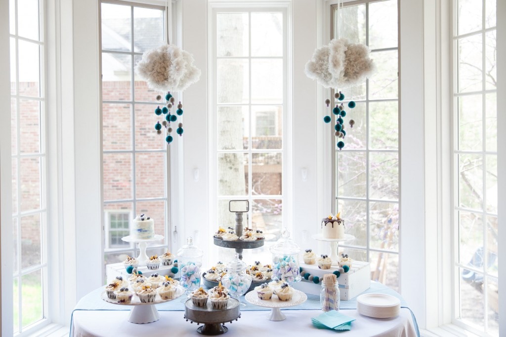 Twin Baby Boy Shower Theme - dateyourspouse.com Prepare for 2 baby boys with true blue decor. | The Dating Divas