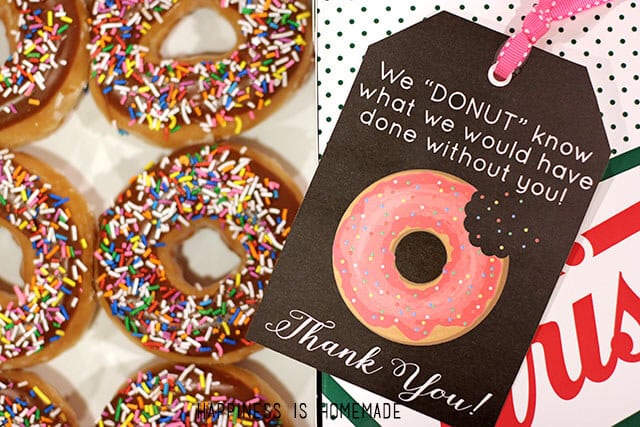 Thank You Gift for Everyone - thedatingdivascom.bigscoots-staging.com Donut Printable that are perfect for gift. | The Dating Divas