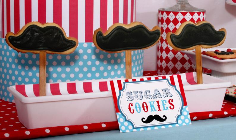 Little Man Baby Shower Theme - dateyourspouse.com Adorable "Mustache" shower package. | The Dating Divas