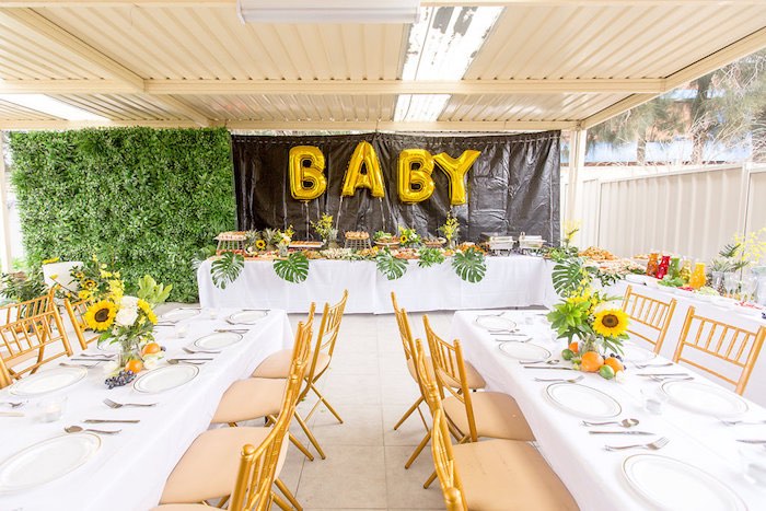 Outdoor girls baby shower idea with summer decor - dateyourspouse.com Summer Garden Baby Shower Theme | The Dating Divas