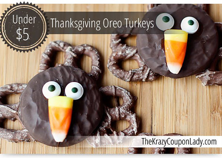 Thanksgiving Treat from Oreos and Pretzels - www.TheDatingDivas.com Oreo and pretzel Thanksgiving food ideas. | The Dating Divas