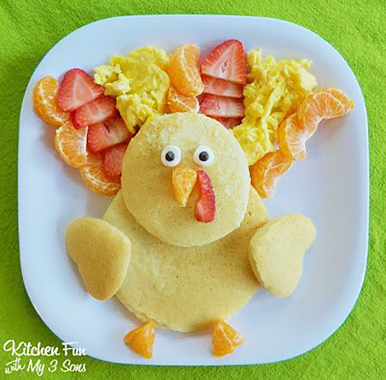 Thanksgiving Turkey Pancake - www.TheDatingDivas Turkey pancakes are a great thanksgiving food idea for breakfast! | The Dating Divas