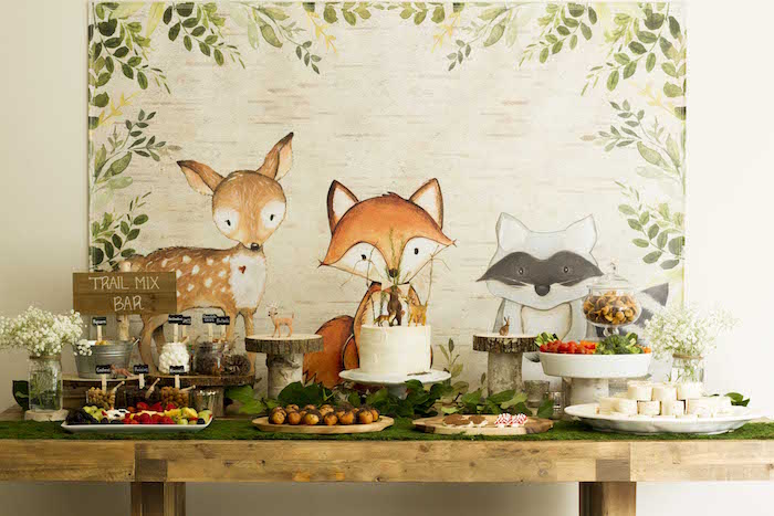 Gender Neutral Baby Shower Idea Featuring Vintage Woodland Creatures - dateyourspouse.com Vintage Woodland Baby Shower Idea | The Dating Divas