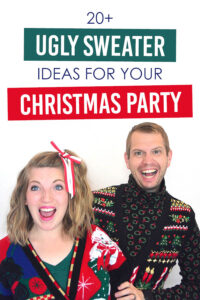 20 Ugly Christmas sweater ideas - www.TheDatingDivas.com Ok, I love Ugly Sweater Christmas Parties! These ideas and prints from www.TheDatingDivas.com are amazing! Trying #6 this year! #UglySweaterIdeas #TheDatingDivas #UglyChristmasSweater