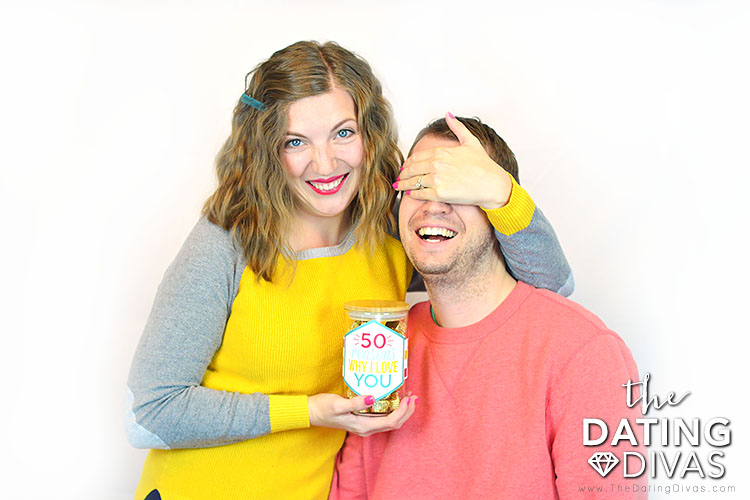 Man enjoying his Christmas gift this year - dateyourspouse.com Wife gifting husband with a fun Christmas gift idea | The Dating Divas