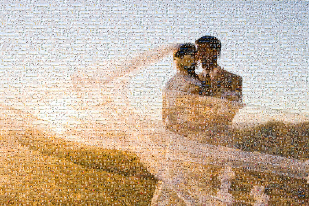 A couple picture mosaic that is perfect for gifting this Christmas - dateyourspouse.com A Photo Mosaic Christmas gift that will melt his heart | The Dating Divas