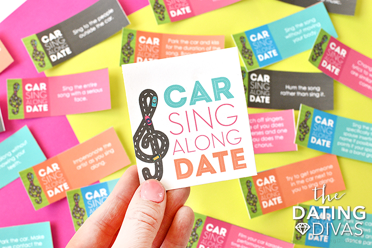 Car Sing Along Date Night Idea - thedatingdivascom.bigscoots-staging.com Printables for a car karaoke date night game. | The Dating Divas