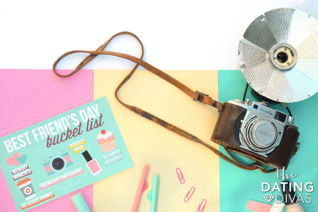 Best Friends Day Bucket List - www.TheDatingDivas.com Prepare for a wonderful Best Friends Day photoshoot and drink run. | The Dating Divas