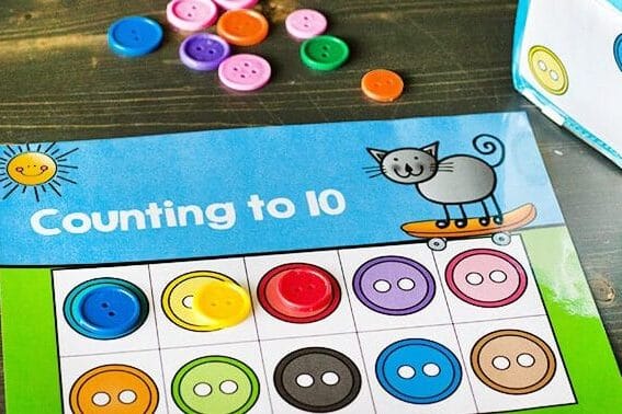 Toddler activities to help with counting - thedatingdivascom.bigscoots-staging.com Printable preschool worksheets using buttons and counting | The Dating Divas