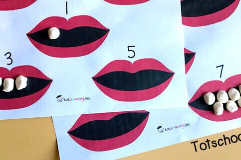 Preschool worksheets using PlayDough teeth - thedatingdivascom.bigscoots-staging.com Counting with teeth preschool worksheets | The Dating Divas