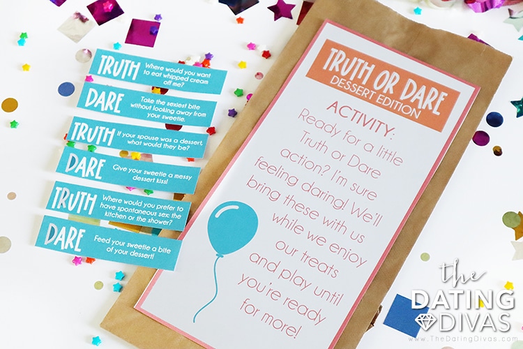 Truth or Dare Activity - dateyourspouse.com Dessert Date and Truth or Dare Ideas for a Birthday Party | The Dating Divas