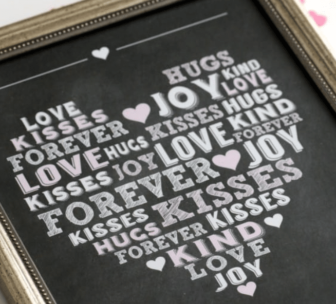 Free printable love notes to display in your home | The Dating Divas