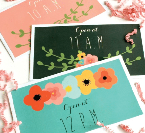 Valentine's Day countdown free printable cards | The Dating Divas
