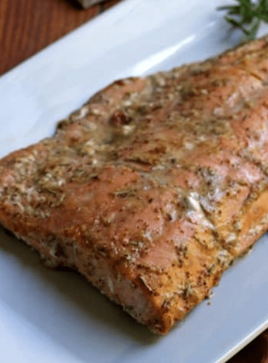 Yummy Honey Mustard Salmon with Rosemary for your Easter menu ideas | The Dating Divas