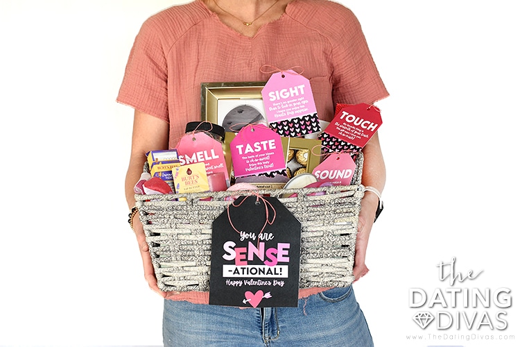 A wife gifting her husband a sexy 5 senses gift for Valentines Day | The Dating Divas