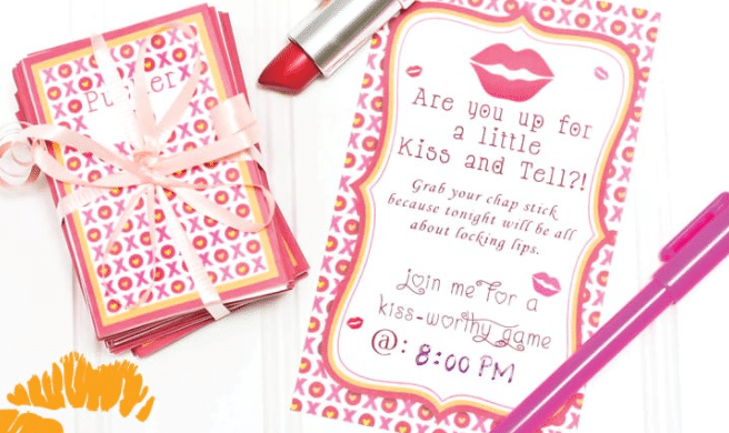 Our DIY Pucker Up card game is a super sweet Valentine's Day idea for couples! | The Dating Divas