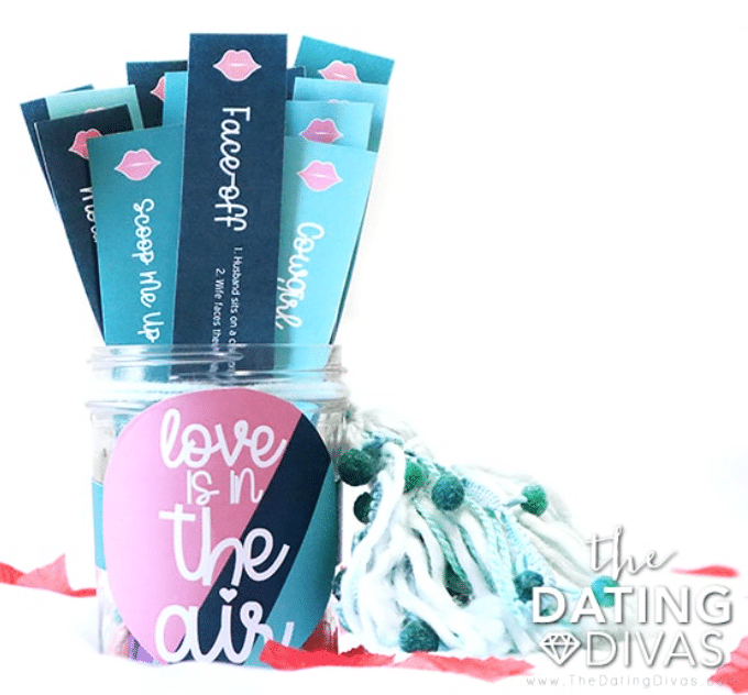 Our Sex Positions Jar is the perfect way to spice up your couples' sexy Easter candy basket! | The Dating Divas