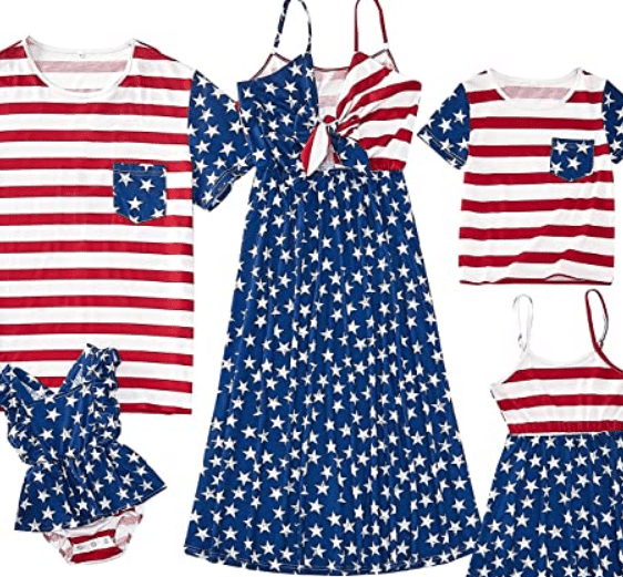 Your family will look star-spangled in these family matching outfits! | The Dating Divas