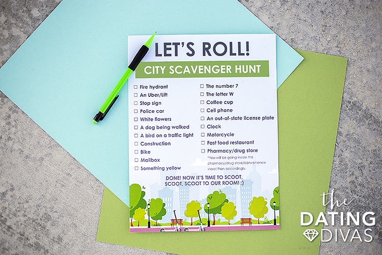 This scavenger hunt will be so fun while you're scooting around on a Lime Scooter! | The Dating Divas