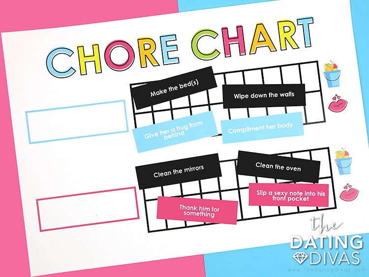 This sexy chore chart for adults is nothing like you've ever seen! | The Dating Divas