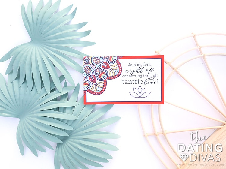 This printable invitation is perfect for a night of tantric sex with your spouse! | The Dating Divas