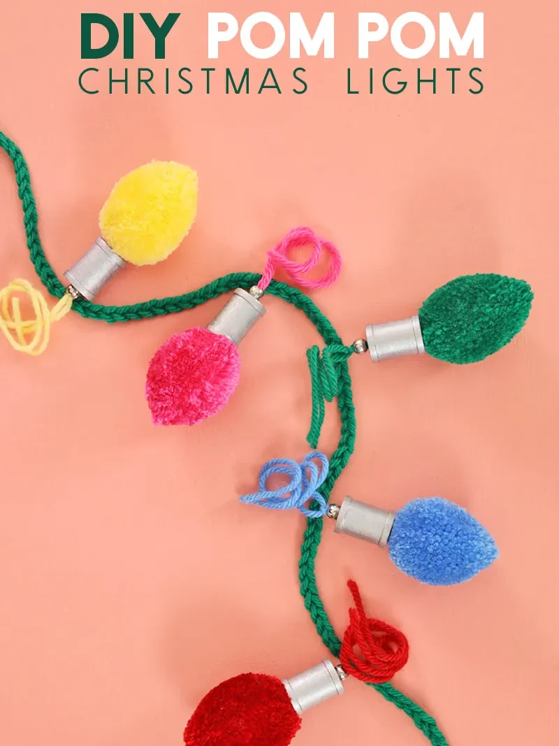 Teens will love making these pom pom Christmas crafts! | The Dating Divas