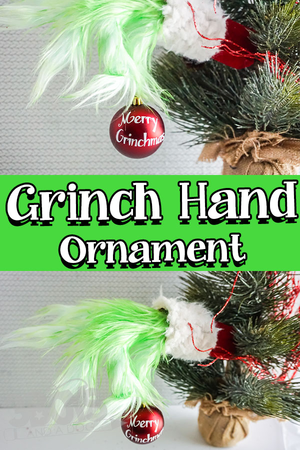 Teens will love these Grinch Hand Ornament Christmas crafts! | The Dating Divas