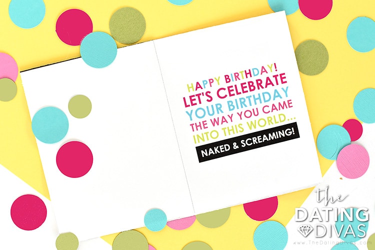 Say, "Happy Birthday, Sexy!" with these five cards for your spouse. | The Dating Divas