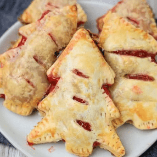 Cherry hand pies make festive Christmas desserts for a party! | The Dating Divas