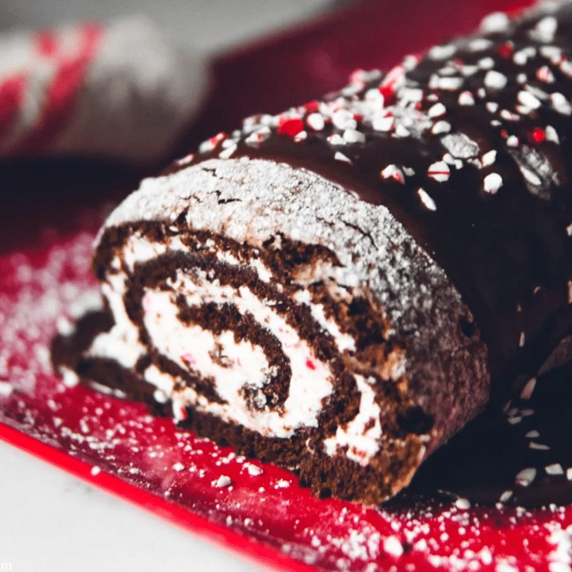 Cake rolls make delicious Christmas desserts that will please a crowd! | The Dating Divas