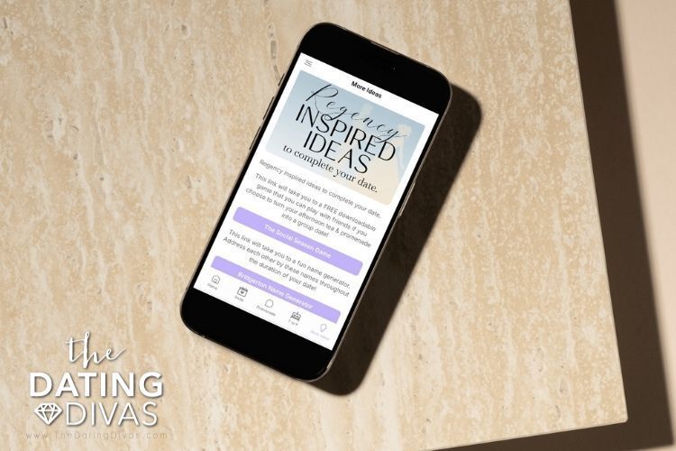 This Regency date also comes with additional ideas to romance your wife! | The Dating Divas