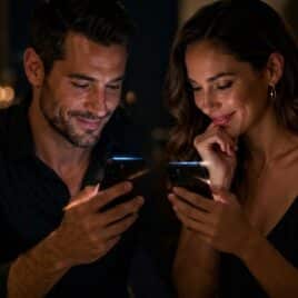 Spark After Dark dates displayed on a phone in the Spark'd app