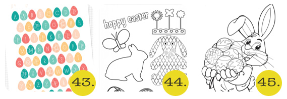 printable eater coloring pages