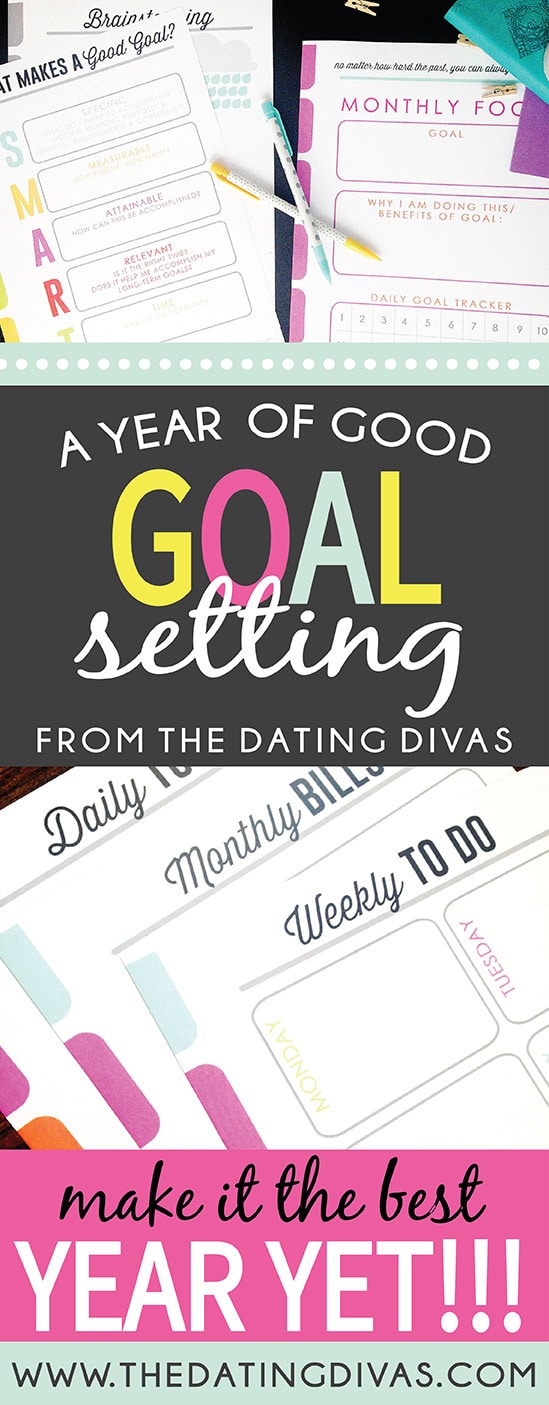 New Year Goals Printable pack! These are some awesome ideas to make this year rock from dateyourspouse.com #TheDatingDivas