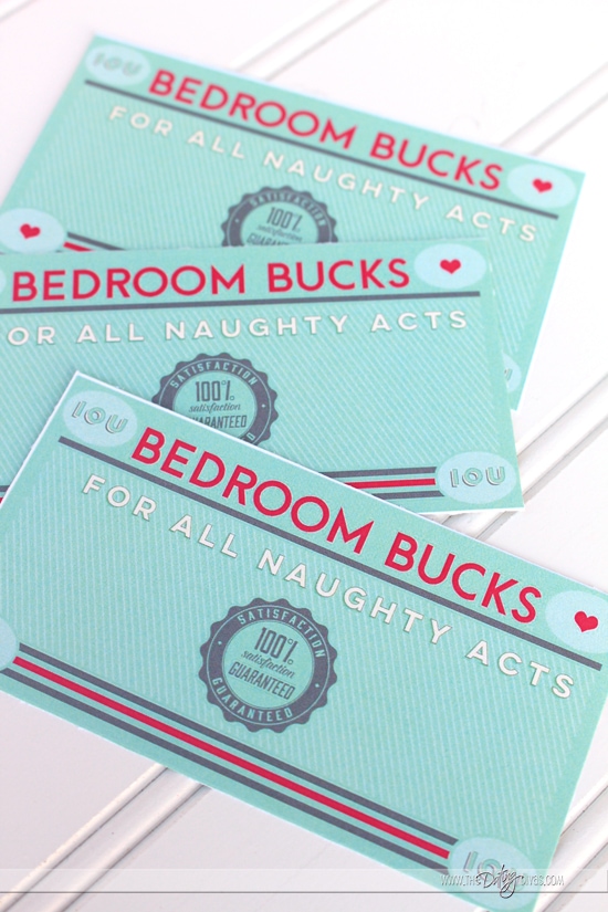 Bedroom Bucks Printables