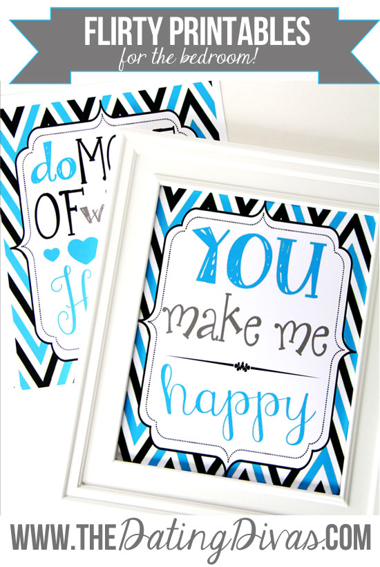 Flirty bedroom printables