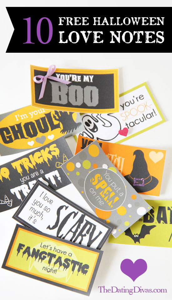 10 Free Halloween Love Notes