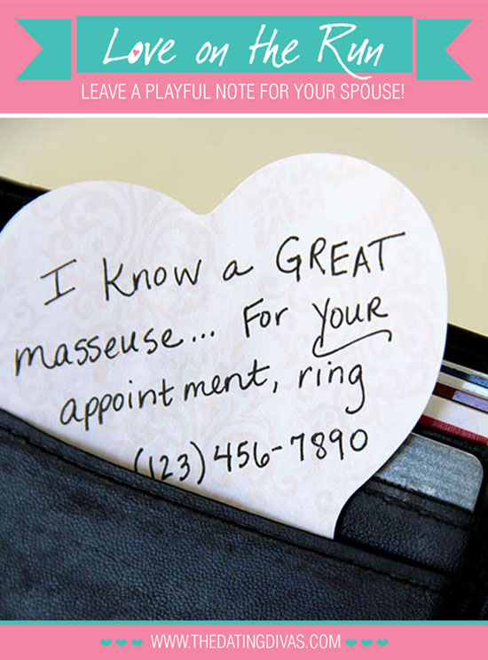 Flirty I love you note for his wallet