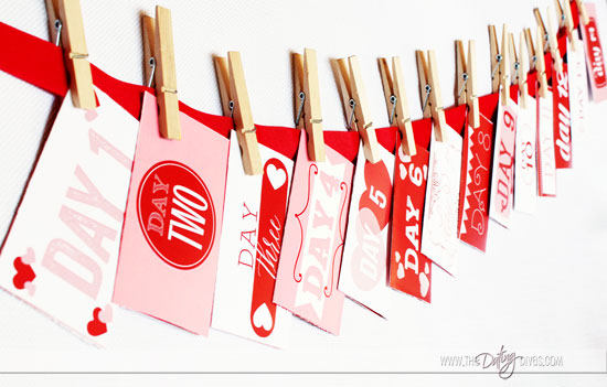 DIY Valentine Countdown