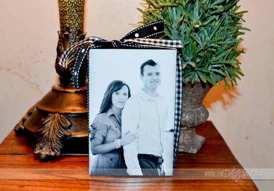 Couples photo block DIY gift