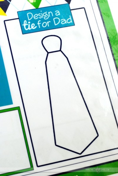 Father's Day Placemat Gift from kids