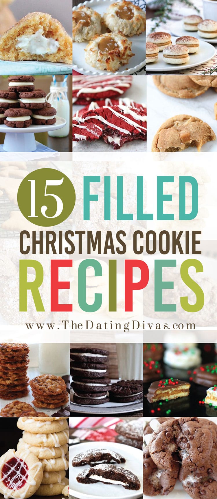 Christmas Cookies that are filled or stuffed with delicious flavors!