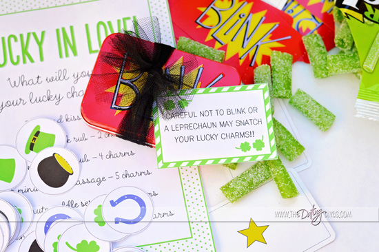 Pile of st patrick's day game supplies