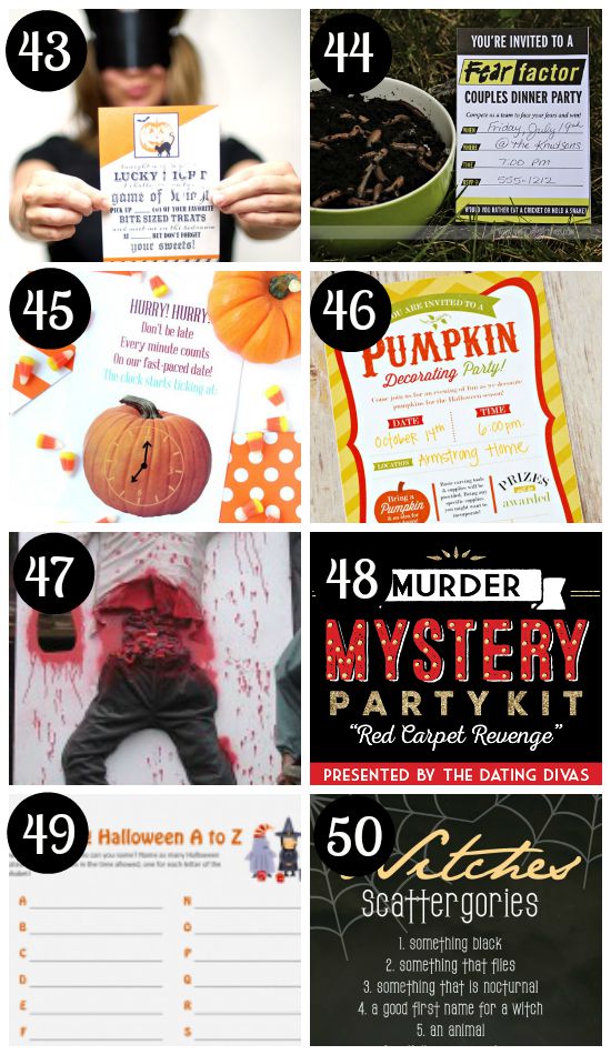 Super fun Halloween games to play at a party - dateyourspouse.com The best Halloween games to play at a Halloween party | The Dating Divas