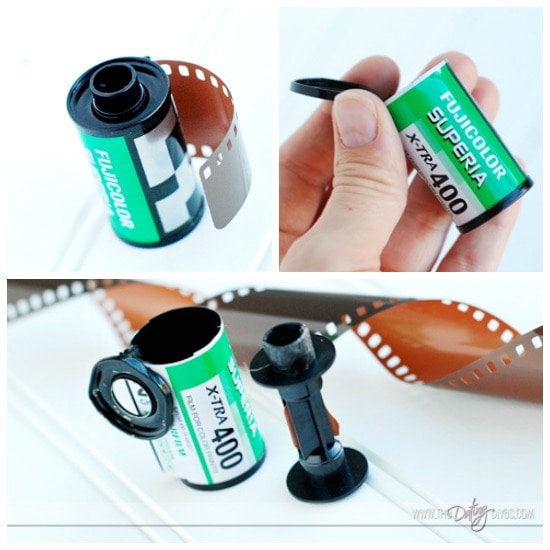 How to make a film roll invitation