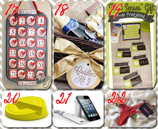 photo collage of 6 cheap valentines day gifts