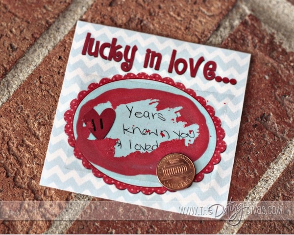 Erika - Lucky in Love scratch off ticket