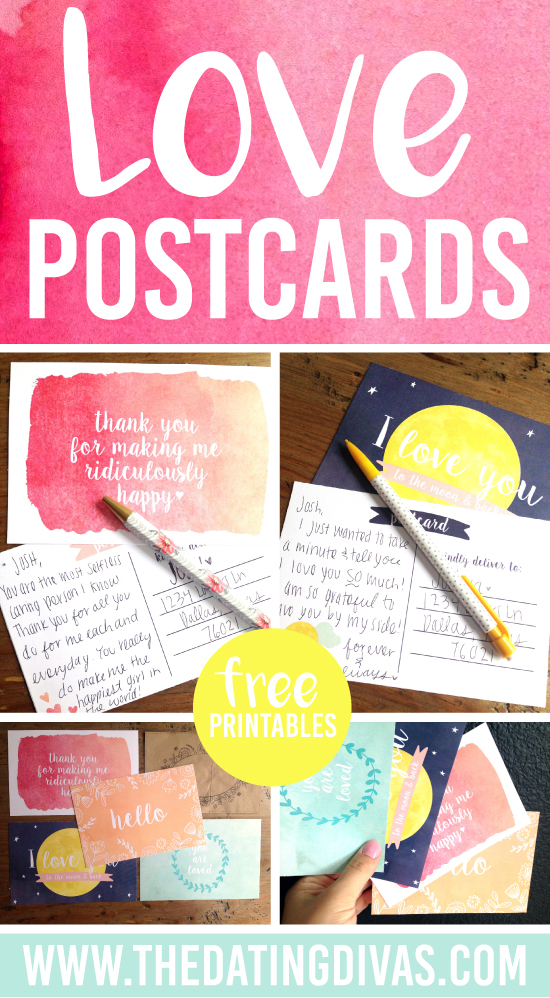 Love postcards printable
