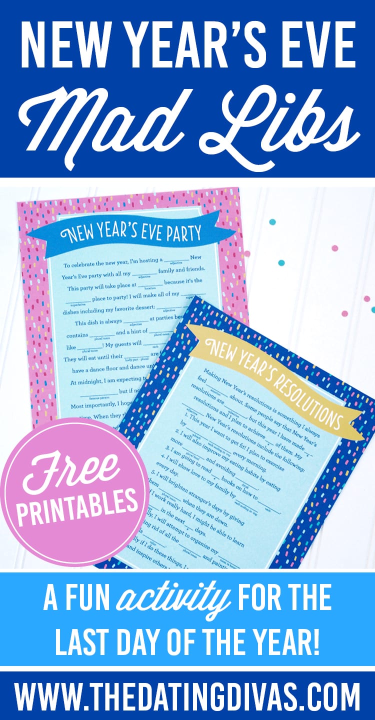 New Year's Eve Mad Libs
