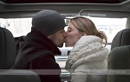 Red light kisses romance idea
